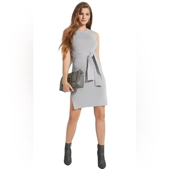 Guess | Dresses | Guess Coss Sleeveless Sweater Dress Heather Grey Size  Small | Poshmark
